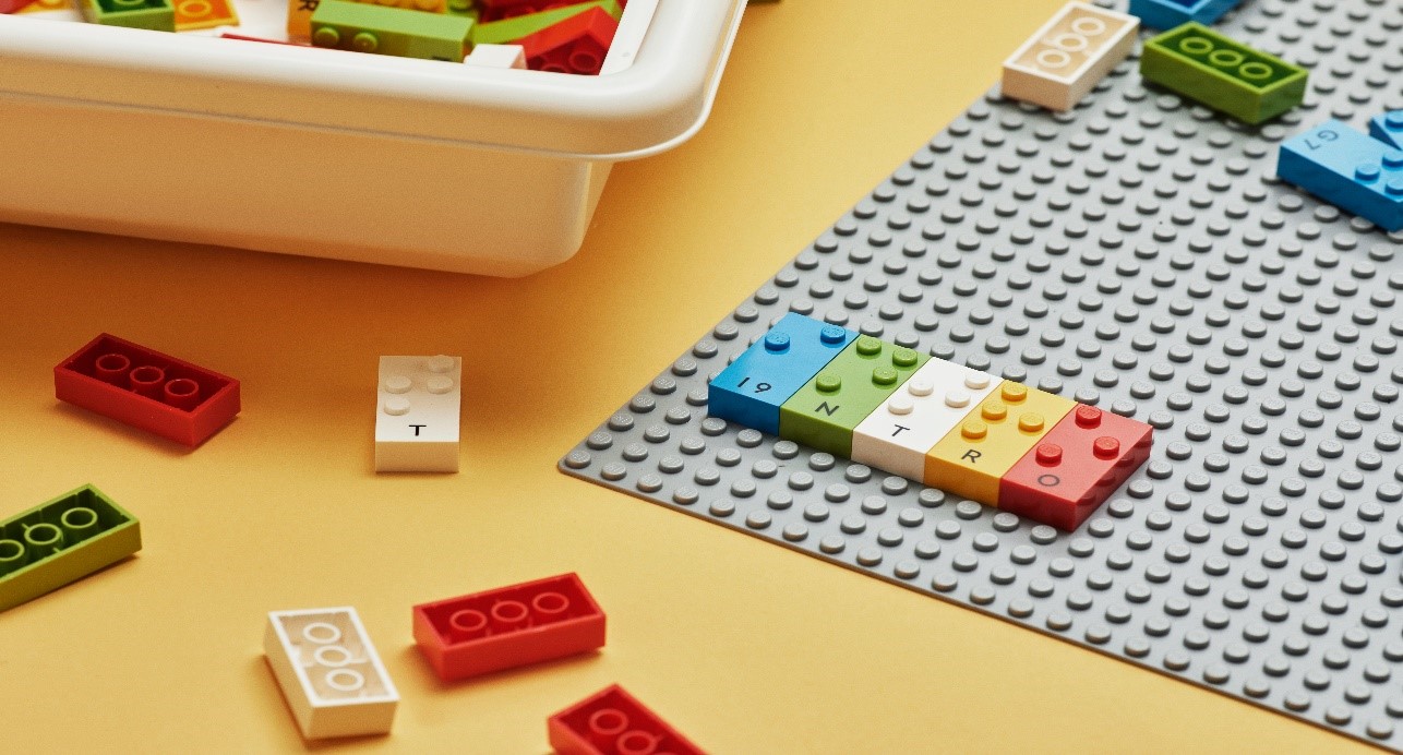 Image of Braille Lego bricks