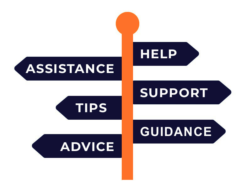 Support icon, Help, Support, Guidance, Assistance, Tips & Advice