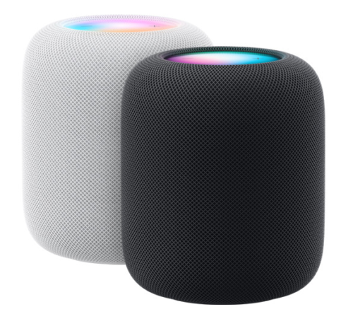 Apple HomePod 2 in white and black
