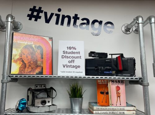 vintage collection in retail store