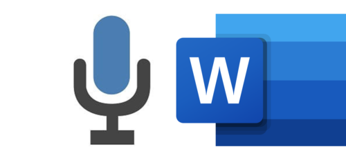 Microphone and MS Word logo