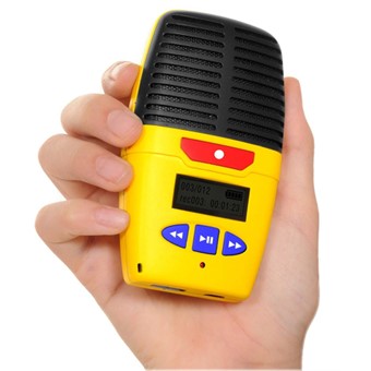 Micro speak digital voice recorder in yellow