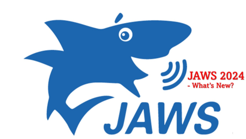 JAWS logo next to title "JAWS 2024 What's New?"